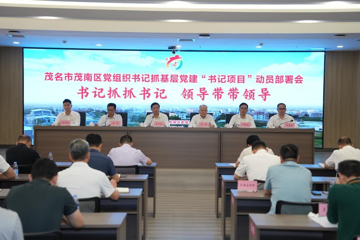 广东茂南区：党建“书记项目”赋能高质量发展强劲赋能